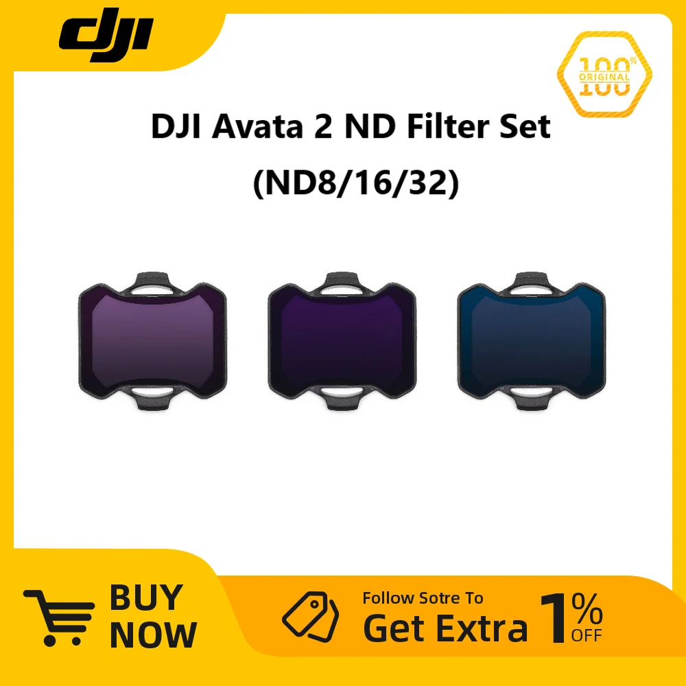 Set Filter DJI Avata 2 ND (ND8/16/32) untuk DJI Avata 2 DJI O4 Air Unit Pro