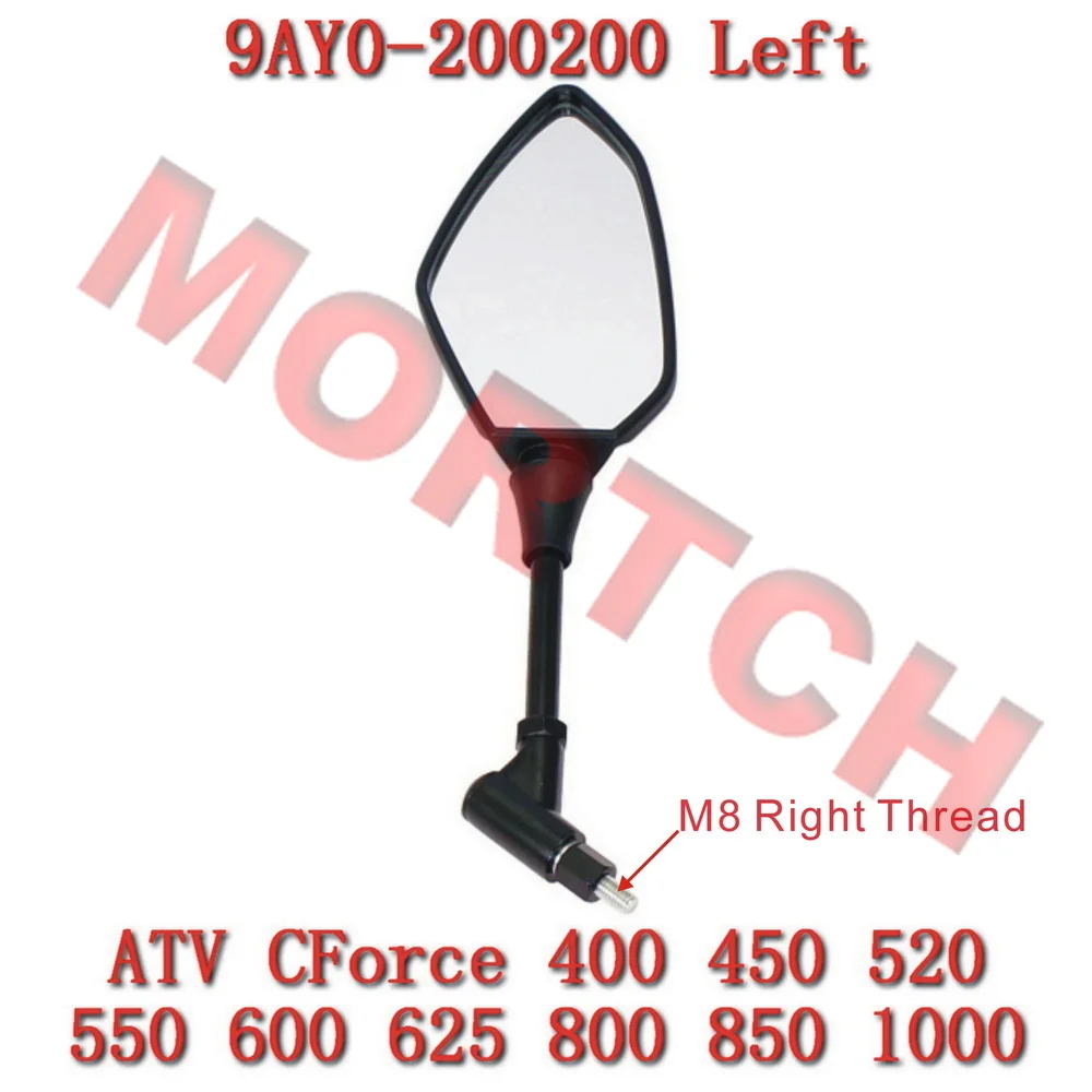 

Rear View Mirror, LH 9AY0-200200 For CF Moto 550cc ATV CF1000 400 500 600 800 ATR AU AZ CForce 600 625520 550 450 1000