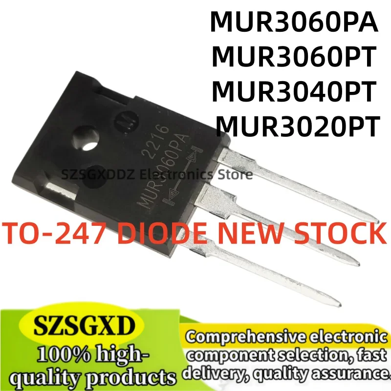 5-10Uds 100% nuevo MUR3020 MUR3040PT MUR3060PT MUR3060PA MUR3060PT MUR3040PT MUR3020PT TO-247 DIODE NEW STOCK