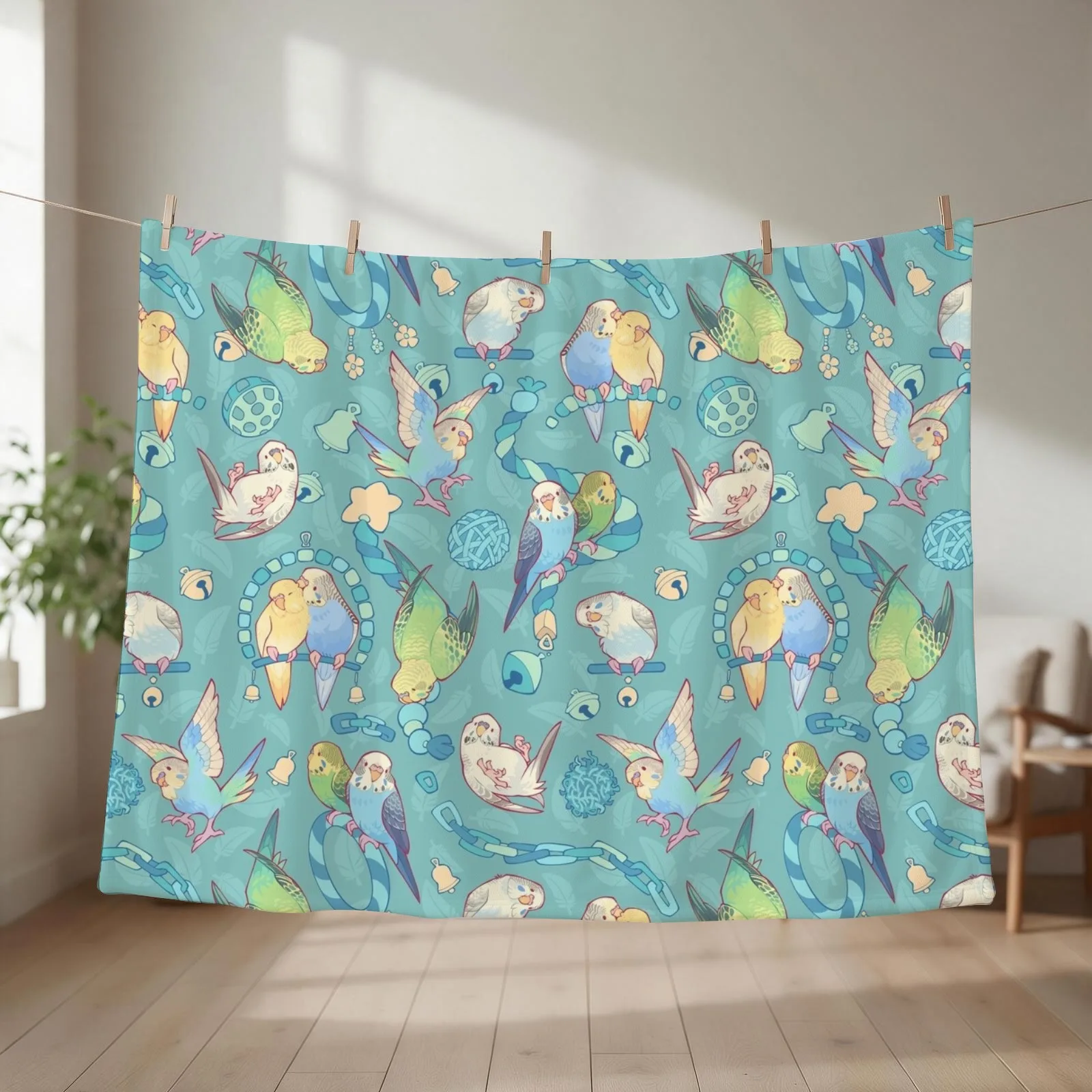 Budgie bunch bubblegum ice cream flavored Throw Blanket Shaggy funny gift Heavy Sofa Throw Blankets
