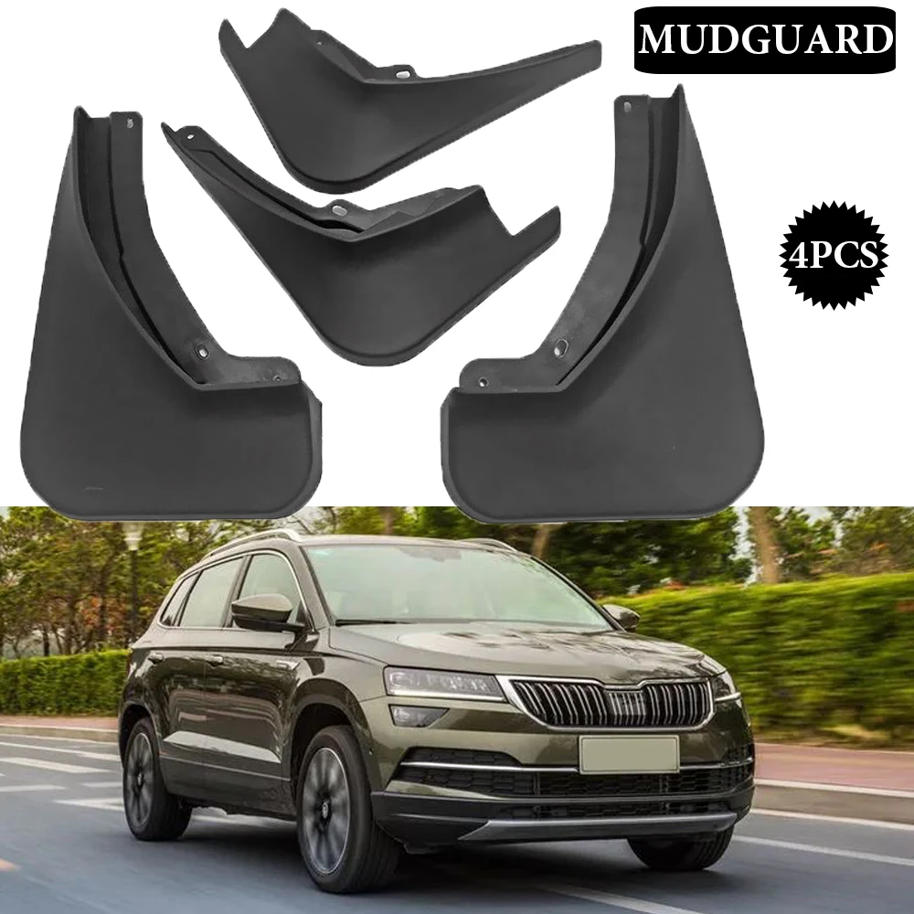 Mud flaps For Skoda Karoq 2017-2020 Mudguards Fender Mud flap splash Guard Fenders Car accessories auto styline Front Rear