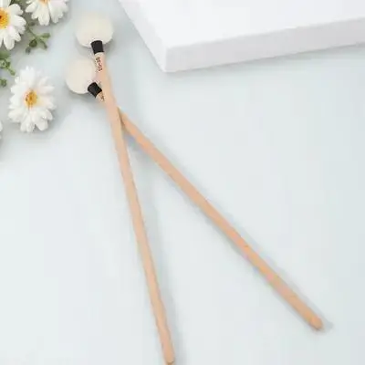 

2pcs Felt Drumstick Timpani Sticks Durable Material Percussion Mallets Accessories Long Lifespan Uniform Sound