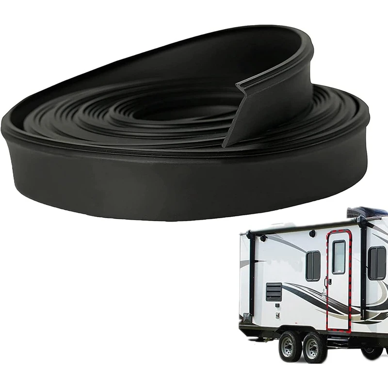 RV الشريحة خارج ممسحة ختم سدادة مطاطية الطقس تجريد ل Rvs المطاط المنزلق الختم (مشبك على) 25'