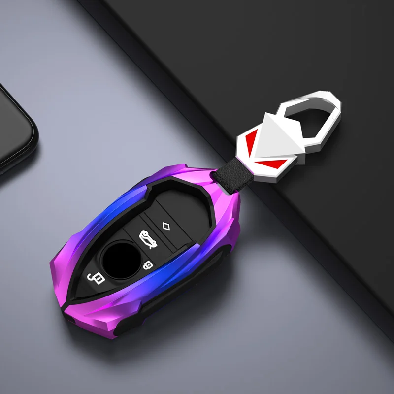 Zinc Alloy Car Key Cover Case Holder Key Bag Shell Full Protection For BMW I3 I8 Series 2014 2016 2017 Auto Interior Accessory image 4