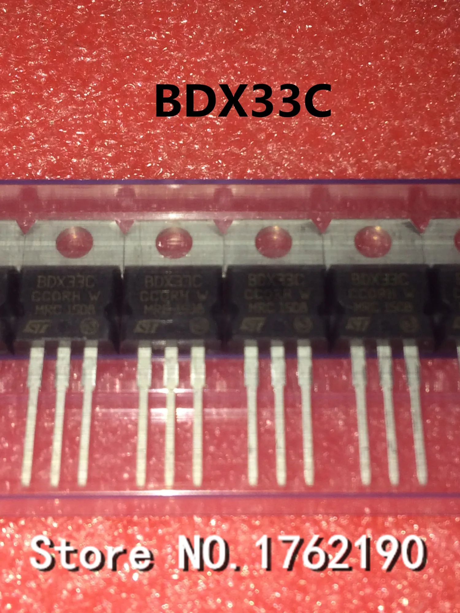 50PCS/LOT BDX33C TO-220 Complementary Silicon Power Darlington Transistors New Triple Tube