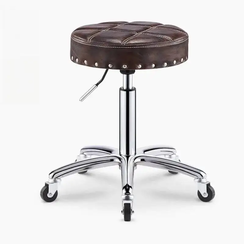

Makeup Swivel Lounge Chairs Pedicure Master Professional Swivel Barber Chair Hairdresser Stool Wheels Taburete Salon Furniture
