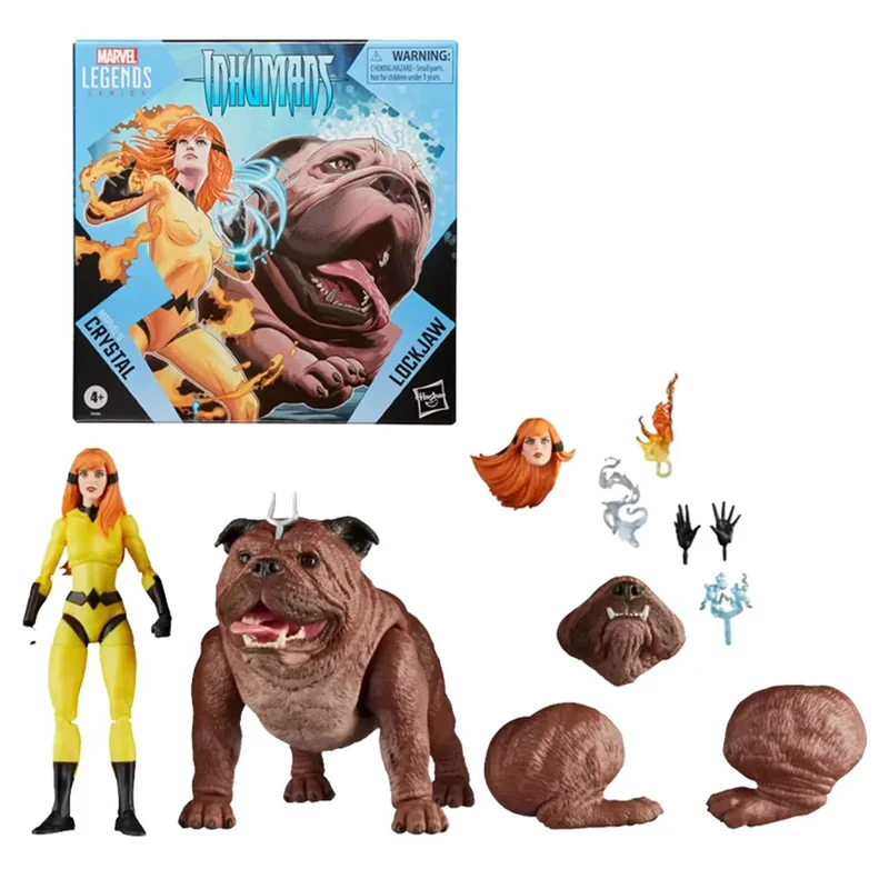 

Hasbro Marvel'S Crystal and Lockjaw Inhumans Comics Figurine Anime Marvel Legends Series Gift Toy Collection Action Figure Model