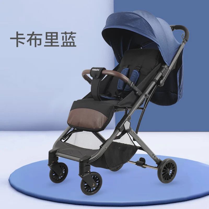 BBH Sitting Reclining Baby Stroller One Click Easy Retrieval Lightweight High Landscape Baby Stroller with A Pull Rod.BB Cart