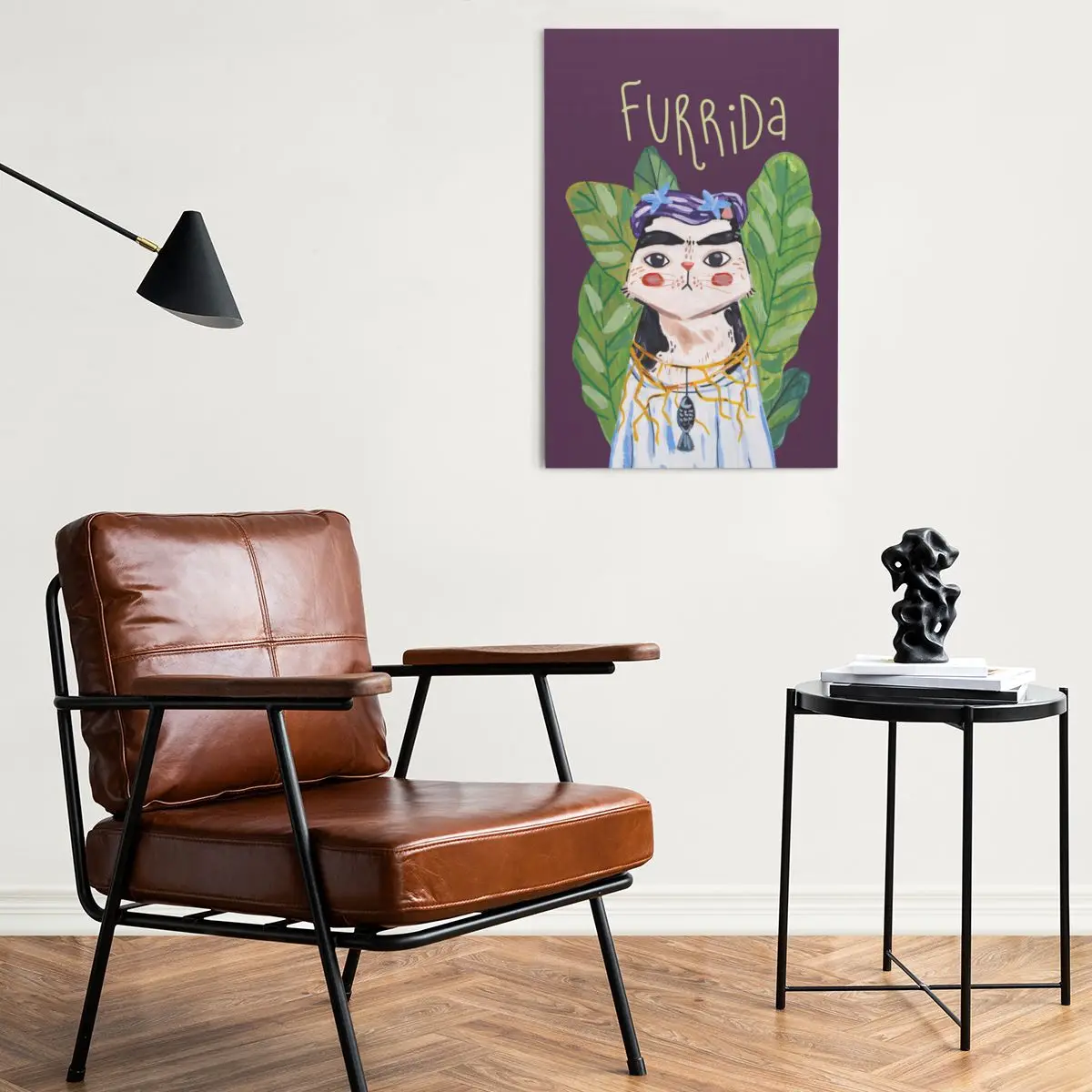 Arte da parede da lona do quarto, 16x24 polegadas, decoração do quarto