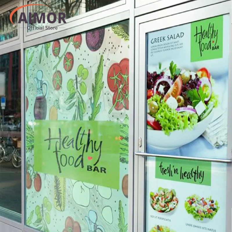 

AIMOR Customized logo window film one-way perspective privacy film sticker nail art glass advertising image printing