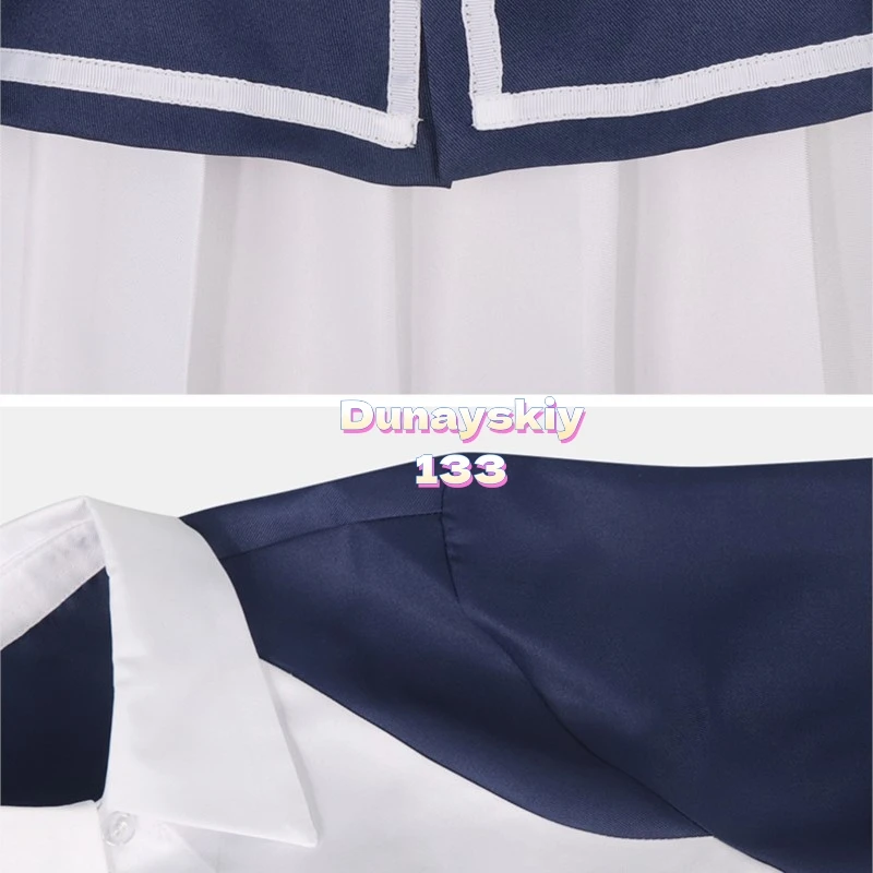 زومبي لاند ساغا هانا ساكورا تأثيري حلي زومبي أيدول أنيمي الزي شعر مستعار كامل لوليتا فستان زي مدرسي أداء الهالوين #3