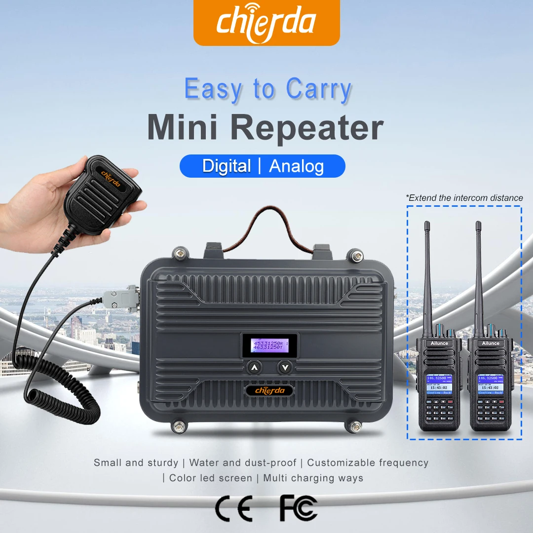 Chierda New Radio Repeater Vhf Uhf Walkie Talkie 10 Watt Longer Range Duplexer Vhf Uhf Repeater