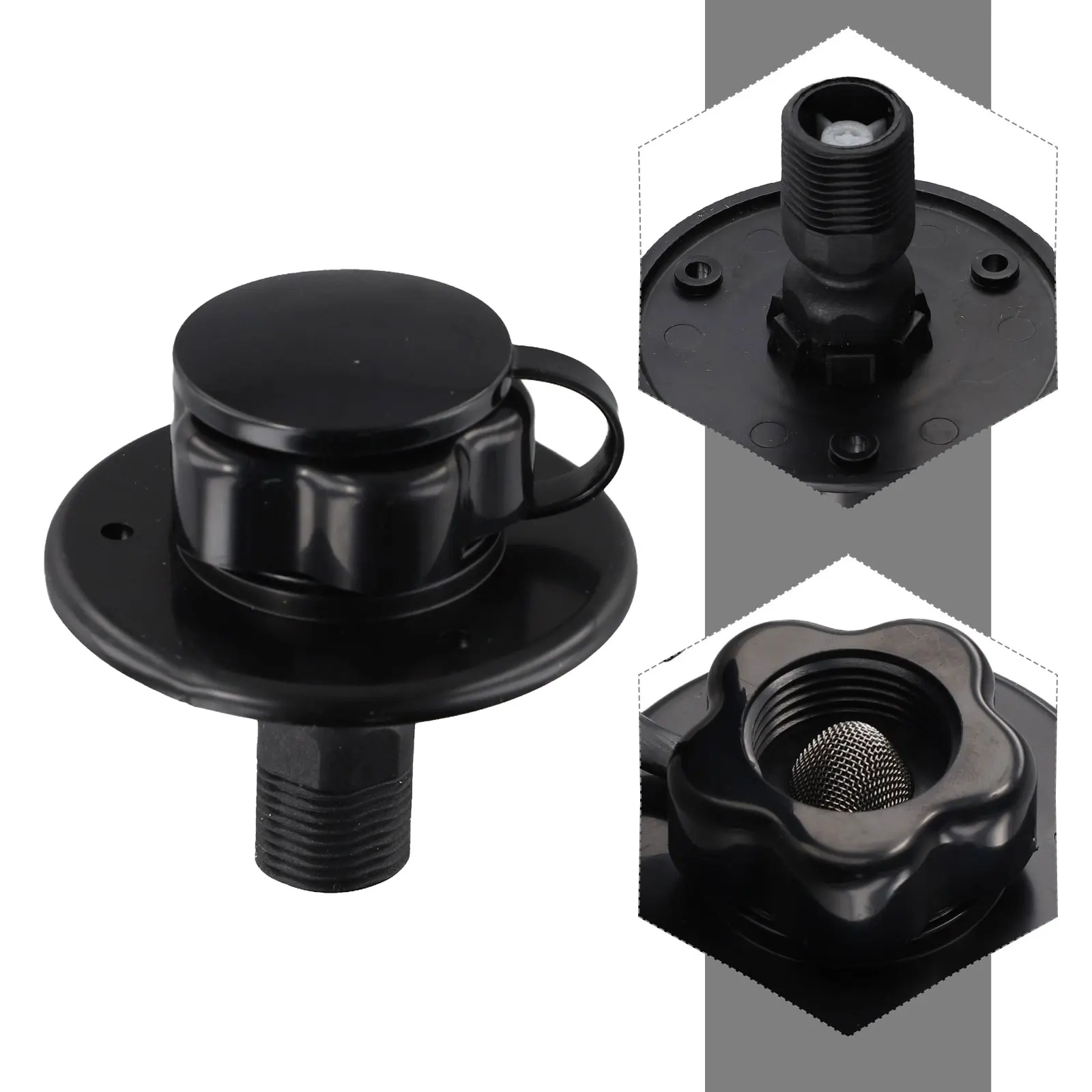 Outdoor Use RV City Water Inlet RV Water Connection Easy Installation Long-term Outdoor Use Plastic Construction