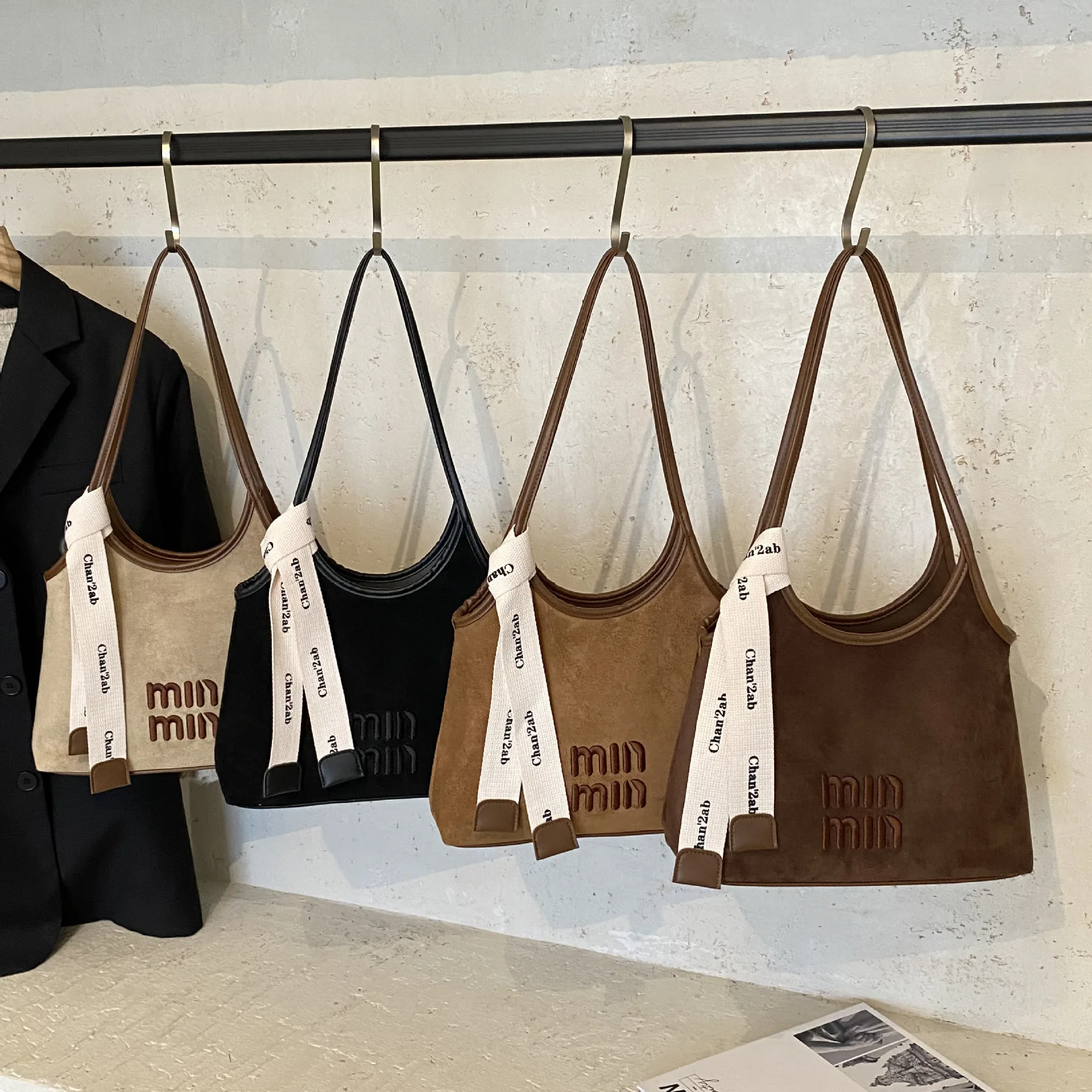 

2025 Monogram Underarm Bag, Convertible Top Handle & Shoulder Purse for Women, Archival-Inspired Day to Night Tote