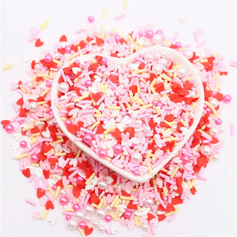 Polymer Hot Soft Clay Slices Sprinkles  Mixed Small Fresh Beaded Boxi Slime Accessories DIY Hairpin Crafts Making Decoration 10g