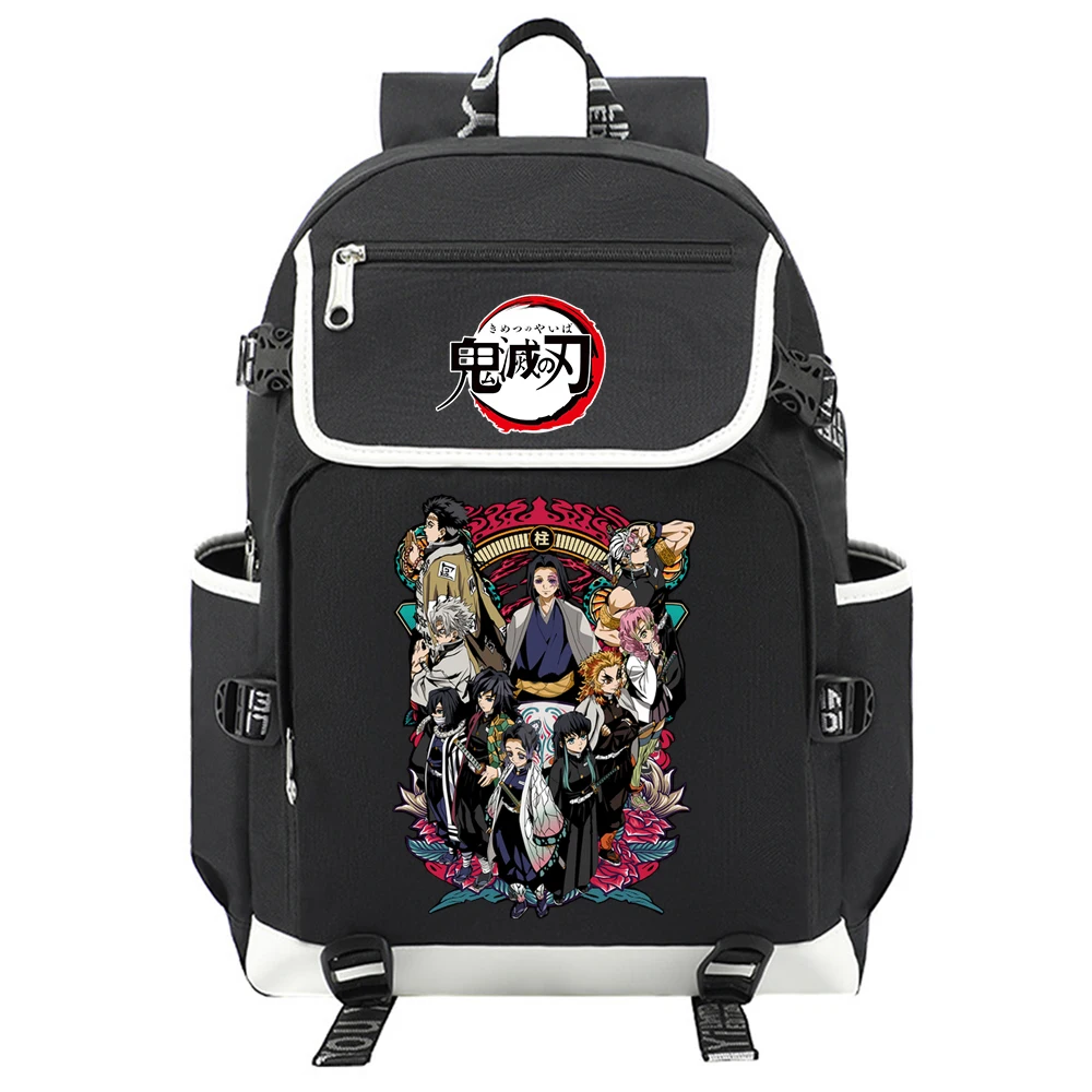 

Anime Demon Slayer Hashiras Backpack Laptop Backpack Teens Schoolbag Boys Girls Student Book Bag Gift