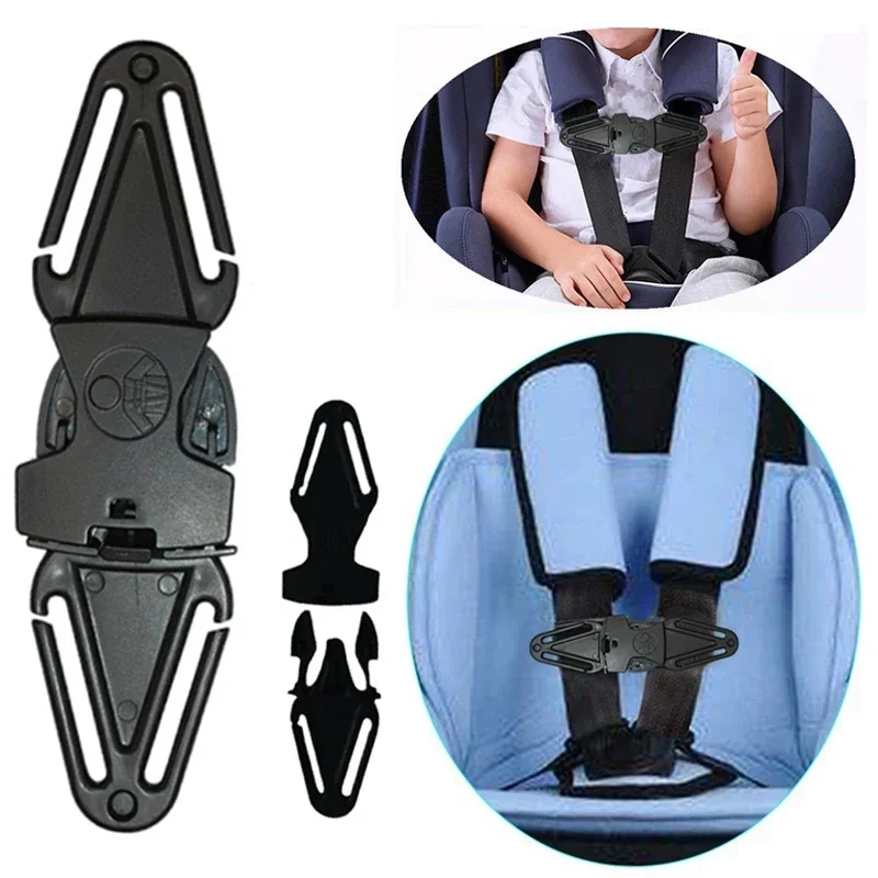 Car Child Safety Seat Belt Shoulder Belt Positioning Buckle Fixer Adjuster Baby Stroller Chest Buckle Lock Buckle Accessories