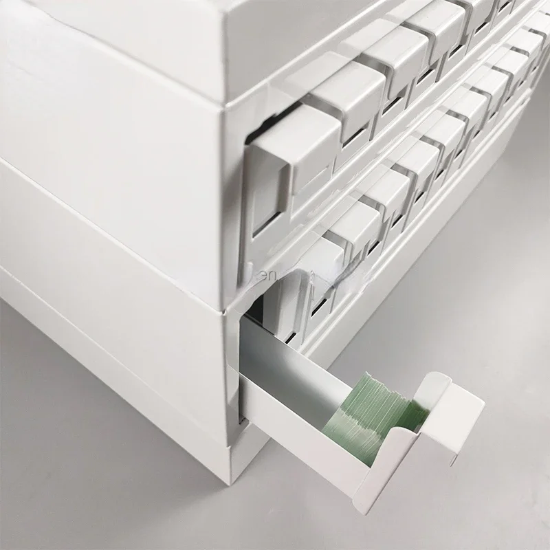 14 drawers pathology microscope slide and embedding cassette block storage cabinet