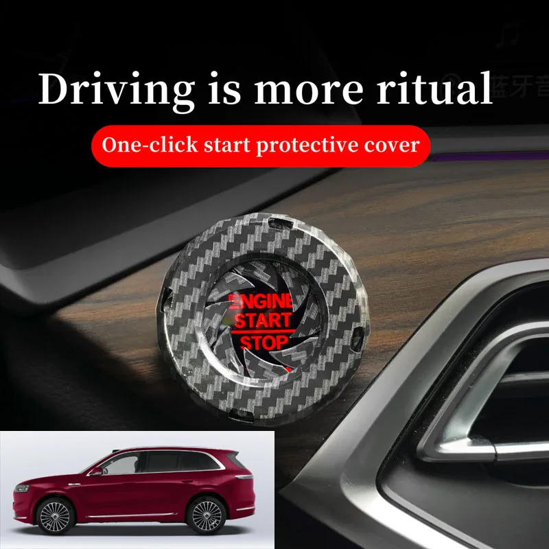 FOR AITO Car one-button start decorative ring knob-type decorative cover ignition device switch hidden protective cover