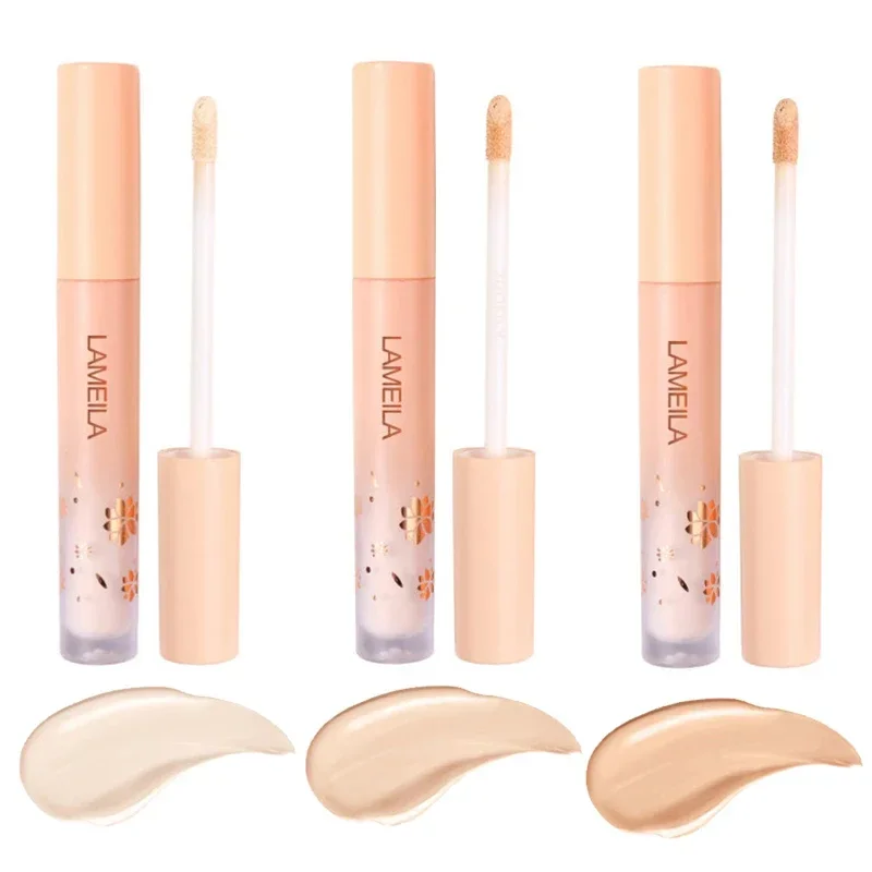 3 kleuren Vloeibare Concealer Hoge Bedekkende Hydraterende Olie Controle Foundation Onzichtbare Poriën Donkere Kringen Sproet Gezicht Make-Up