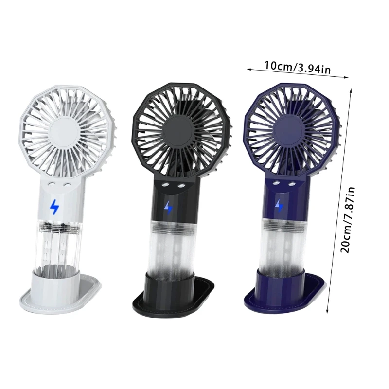 Handheld Fan Small Fan Cooling Fan Outdoor Fan 1200mAh Table Fan Plastic Texture Great for Travel and Outdoor Activity