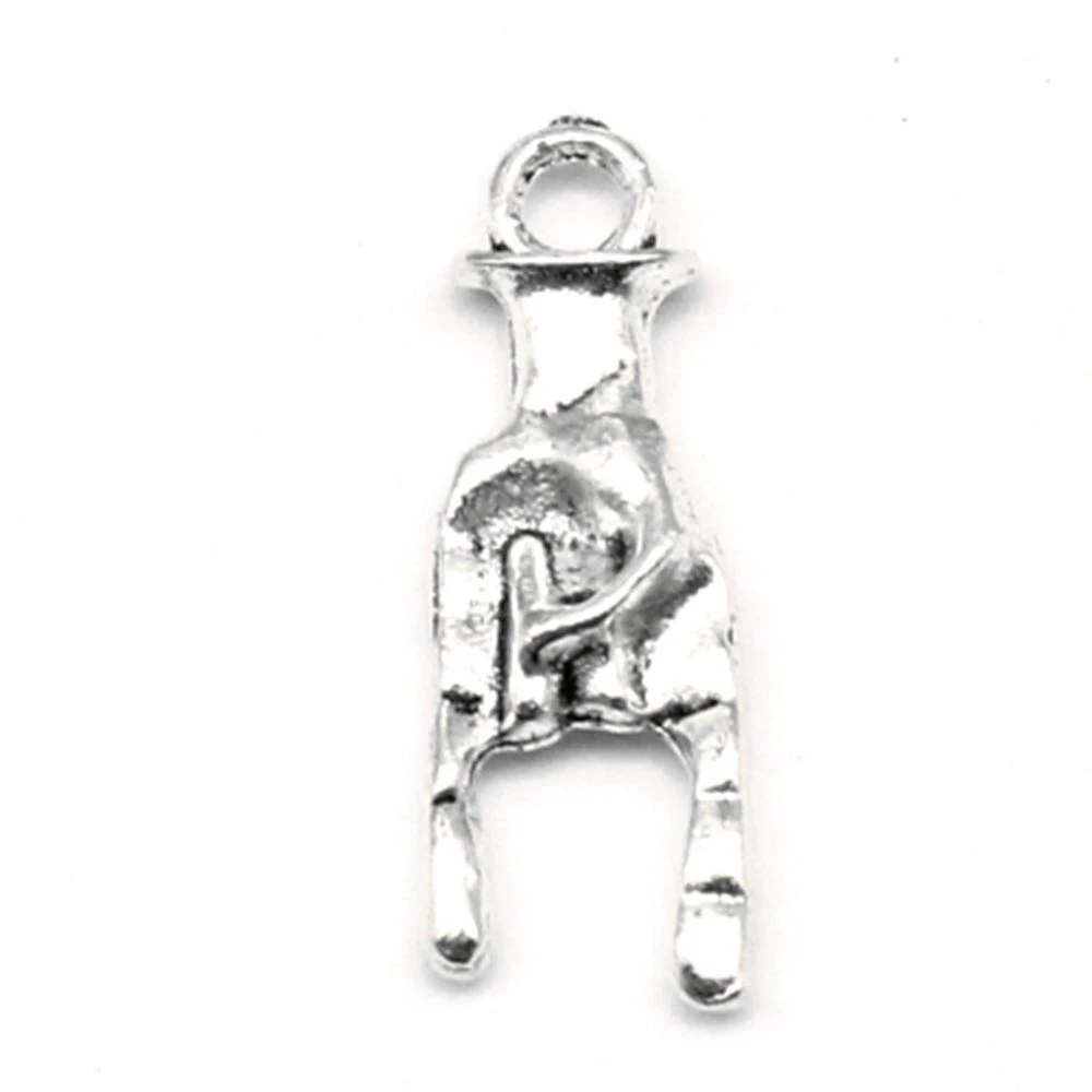 100pcs Wholesale Jewelry Lots Gesture Charms Pendant Supplies For Jewelry Materials 8x22mm