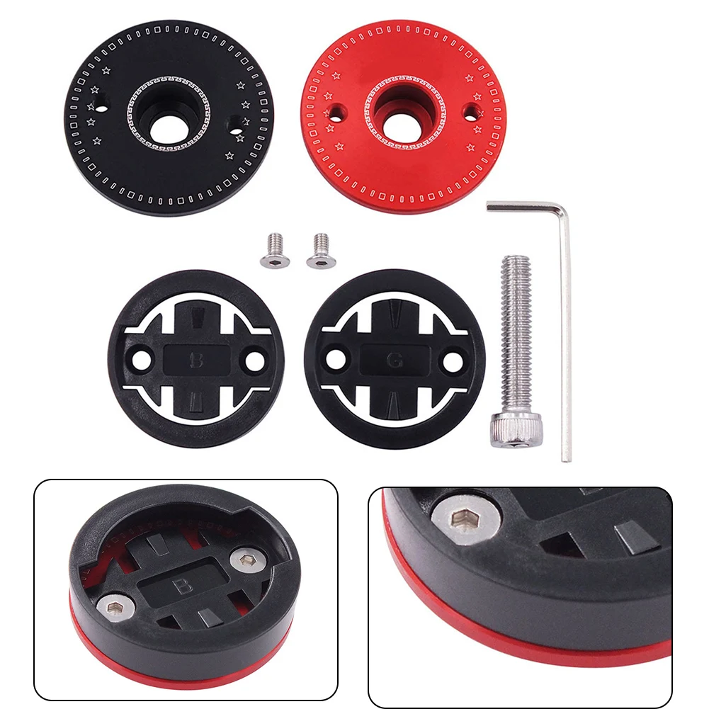 

For -Garmin 1000/-Bryton R530 Aluminum Alloy Bike Computer Bracket Full Set Mount Compatible With Multiple Models Black/-Red