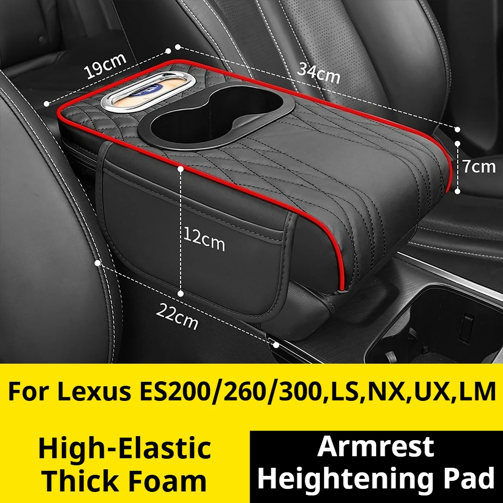 for-lexus-es200-260-300lsnxuxlmarmrest-heightening-padtissue-box-storage-bagcar-interior-accessories