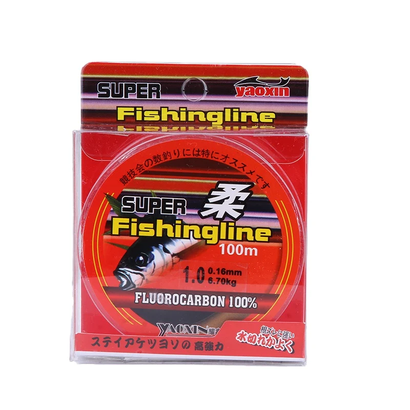 Sedal fluorocarbono 100m línea líder carbono resistencia 46LB - imagen 3