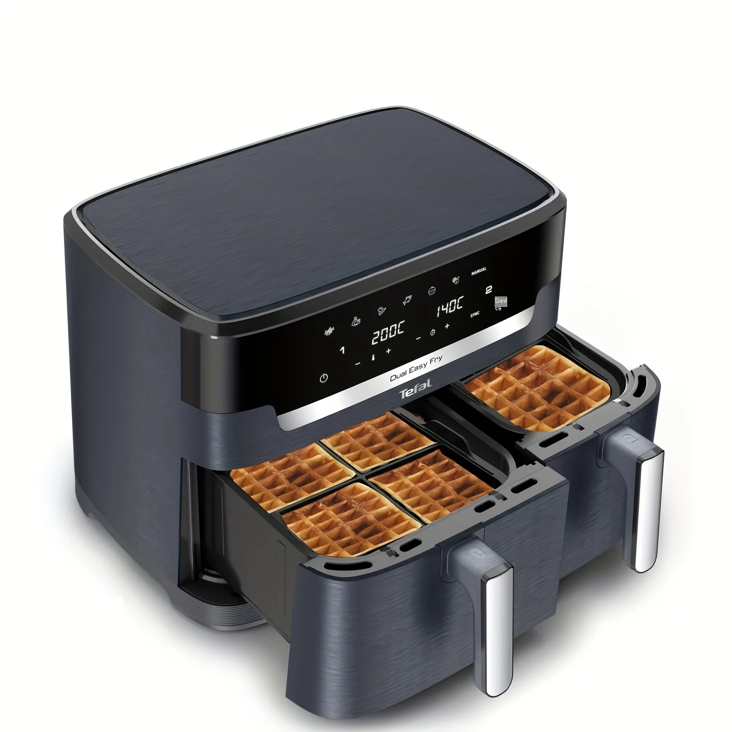 2Pcs Waffle Silicone Molds Air Fryer Accessories for Philips NA350 Tefal EY9018 Baking Shop Tools Kitchen Air Fryer Easy Clean