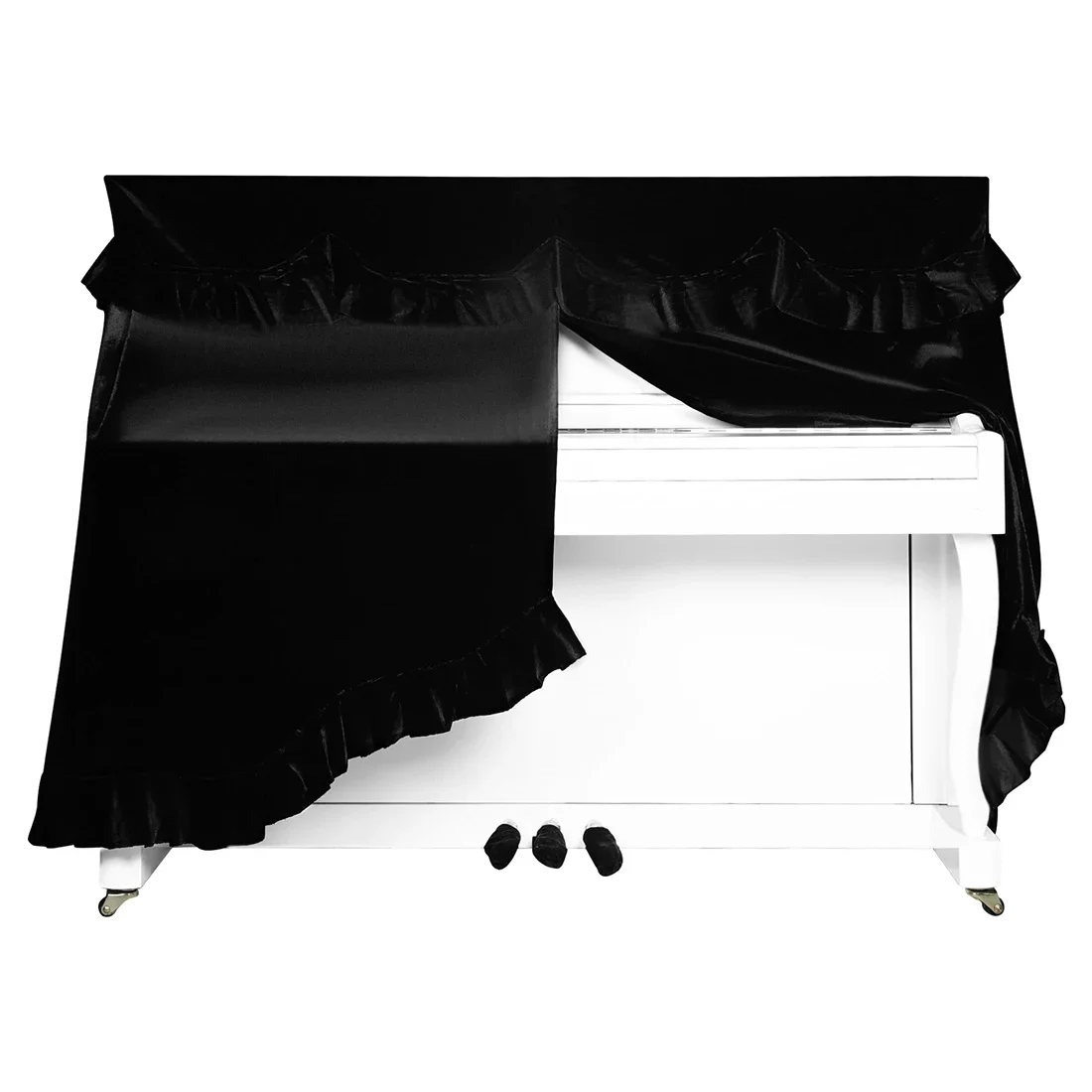 Upright Piano Cover Dust-Proof Protective Anti-scratch Protective Cover Durable Dutch Velvet Decorated Cover