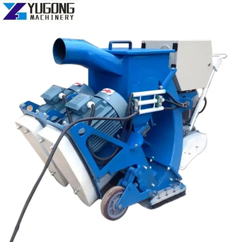 YG Mobile Through Type Shot Blasting Machine Highway Waterproof Chisel Mechanical Ground Hair Suction Machine