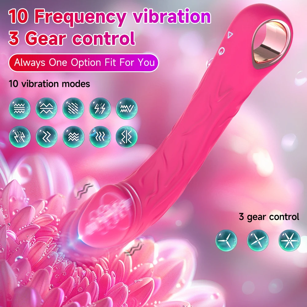 Powerful Dildo Vibrator 10 Modes Clitoris Stimulator G Spot Vagina Massager Female Big Dick Sex Toys Adults Products Couples