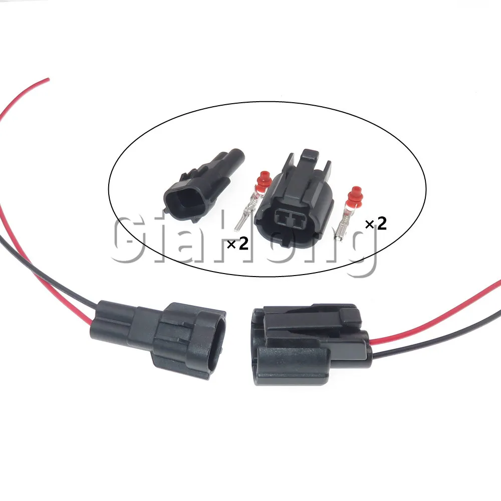 1 Set 2 Ways 173063-2 173090-2 AC Assembly Automotive Wire Plug Auto Cable Socket For Auto Connector