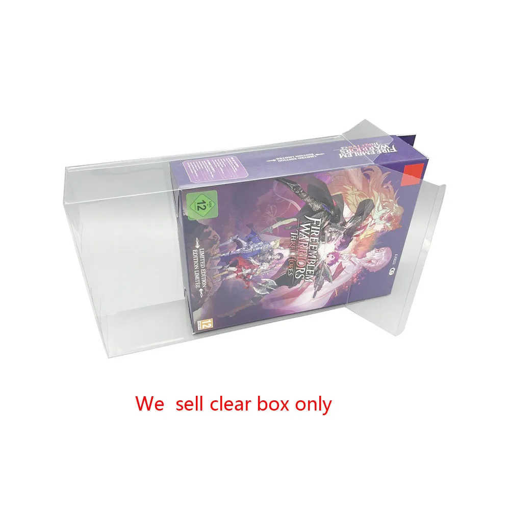 Clear transparent cover  For Switch Fire Emblem Warriors EU version  limited edition  Display storage PET Box