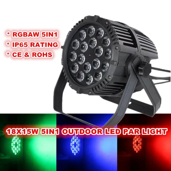 4xLOT 18x15w 5in1 Waterproof LED Par Light led flood light outdoor dmx rgbaw LED Wall Washer Stage Light for city project