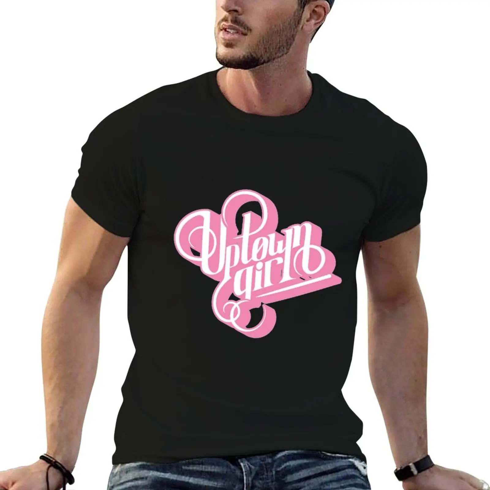 Camiseta Uptown Girl, camiseta gráfica vintage, ropa vintage, camisetas ajustadas para hombre