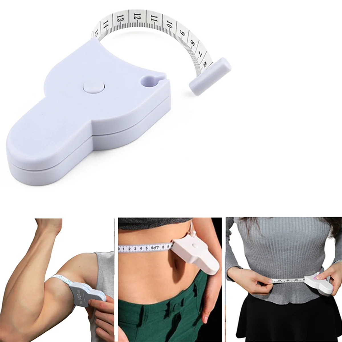 【صفقة حصرية!】شريط قياس الجسم، خياط الخياطة، مسطرة قياس الملابس، مسطرة ناعمة تقلص تلقائيًا