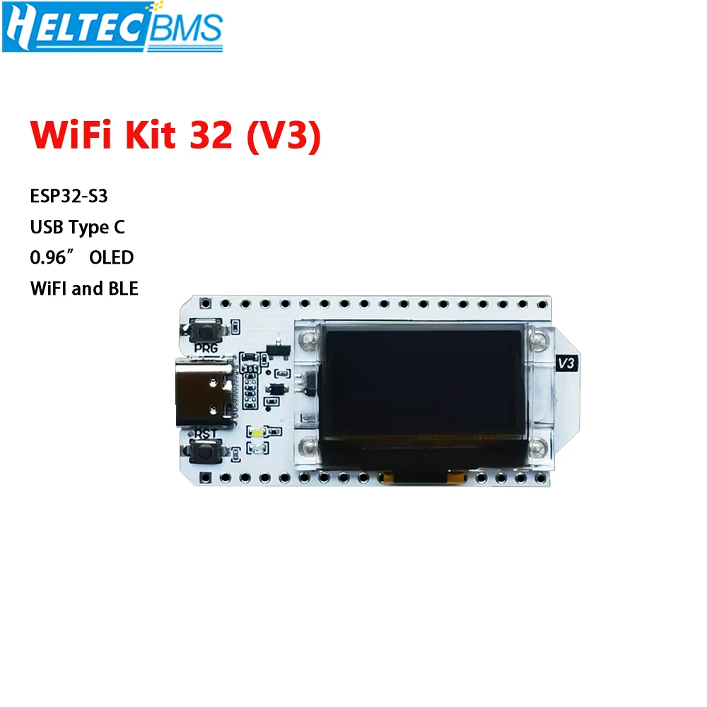 Heltec ESP32 WiFi Kit 32 (V3) Development Board  0.96 Inch Blue OLED Display Internet of Things for Arduino With Heat Sink