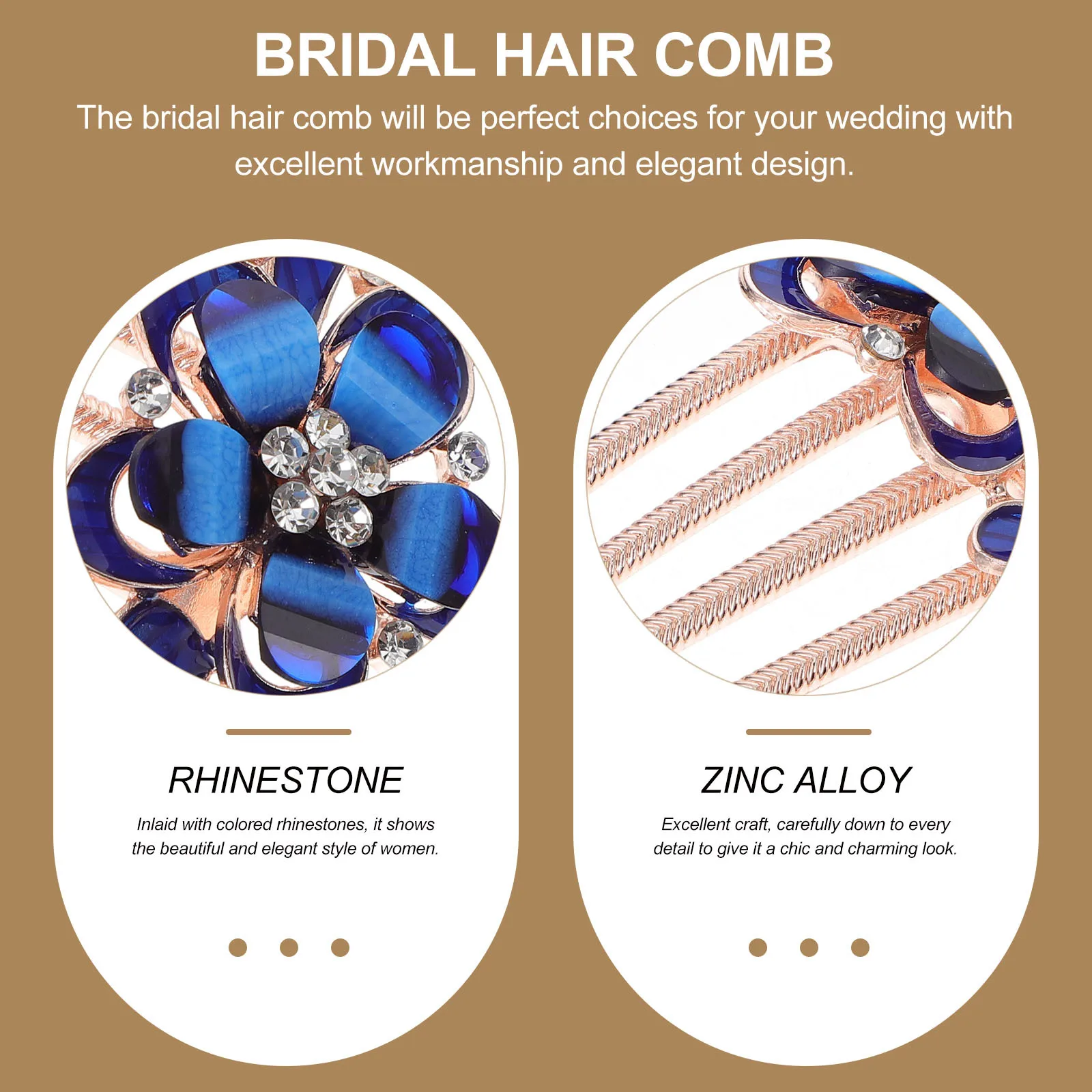 

Hair Accessories Bridal Side Comb Rhinestone Wedding Headpiece For Bride Women Party Event Hairpin