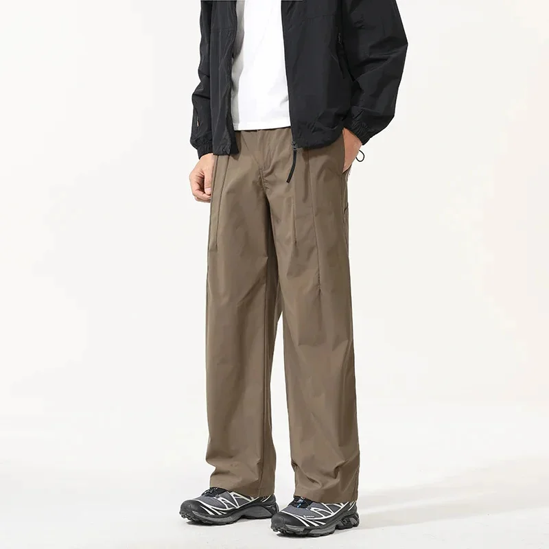 

Весна и лето 2026, новые штормовые брюки, свободные прямые брюки-карго для альпинизма, повседневные для мужчин