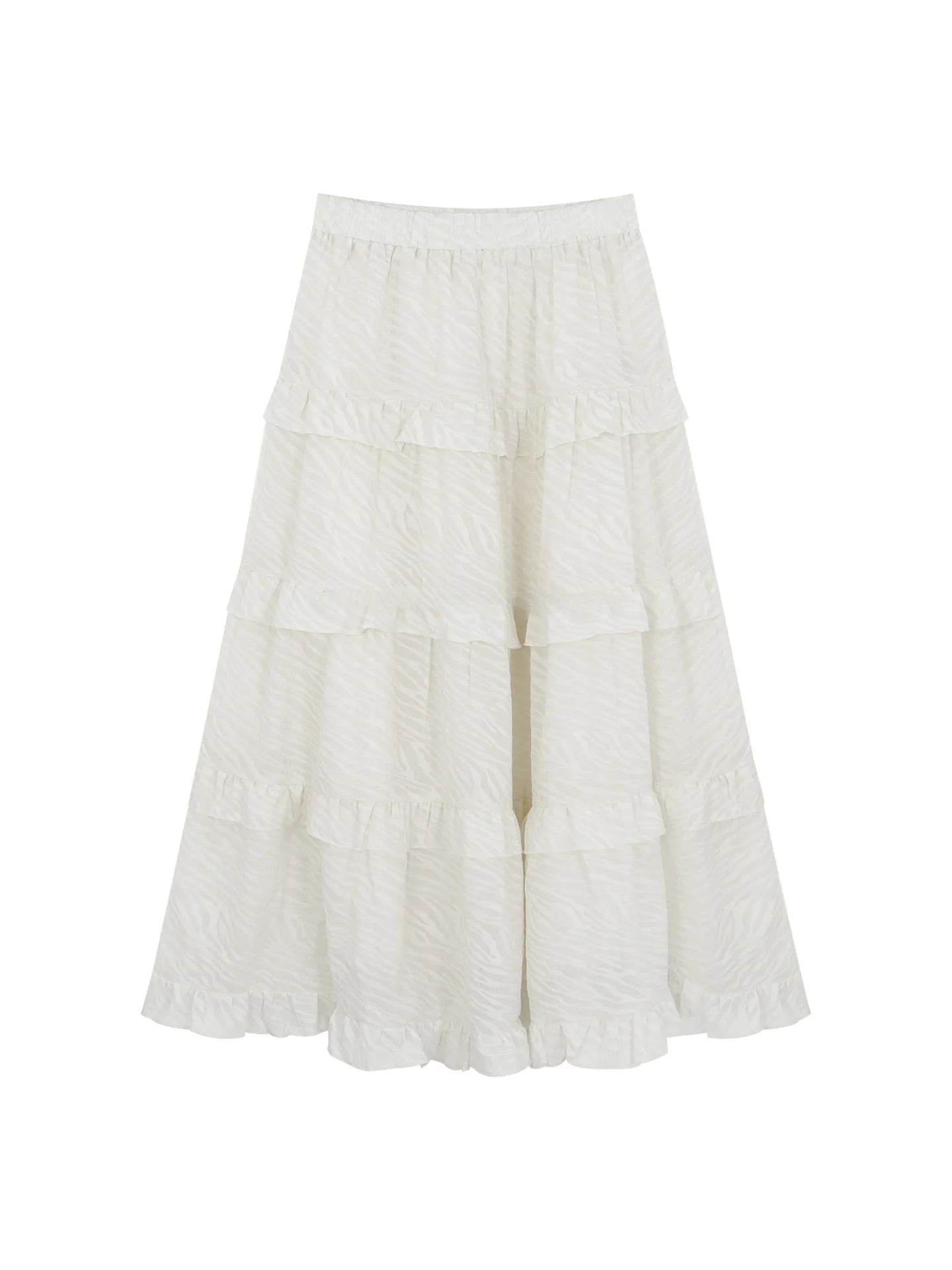 

Юбка трапециевидной формы с высокой талией, женская юбка Ele Cake, осенне-зимняя длинная юбка, простая юбка из полиэфирного волокна для поездок на работу