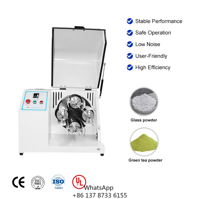 2026 CZJWXQM-2 Light Duty Horizontal Planetary Ball Mill Food Processing Motor Gear Core CE Certified 0.66L Capacity SUS304