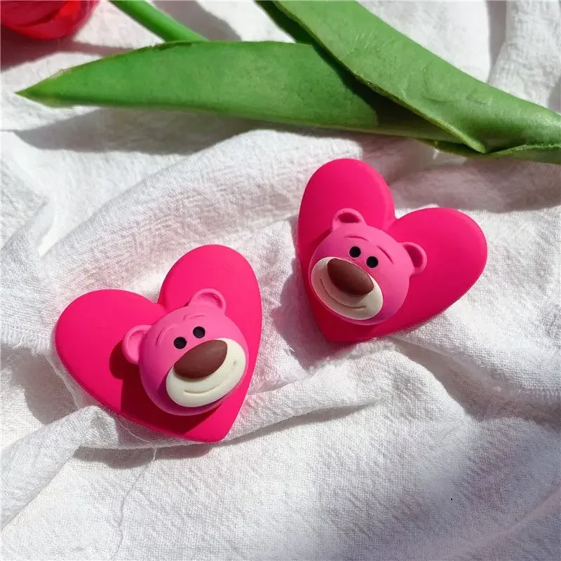 Cute Lotso Japanese and Korean new sweet and creative cartoon style fashionable and versatile compact portable hairpin headwear