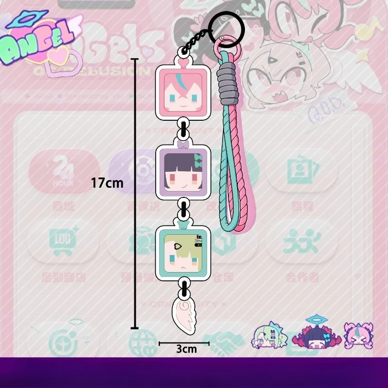 

Game Zenless Zone Zero Angels of Delusion Cosplay Cell Phone Charm Schoolbag Pendant Role Play Props Accessories Women
