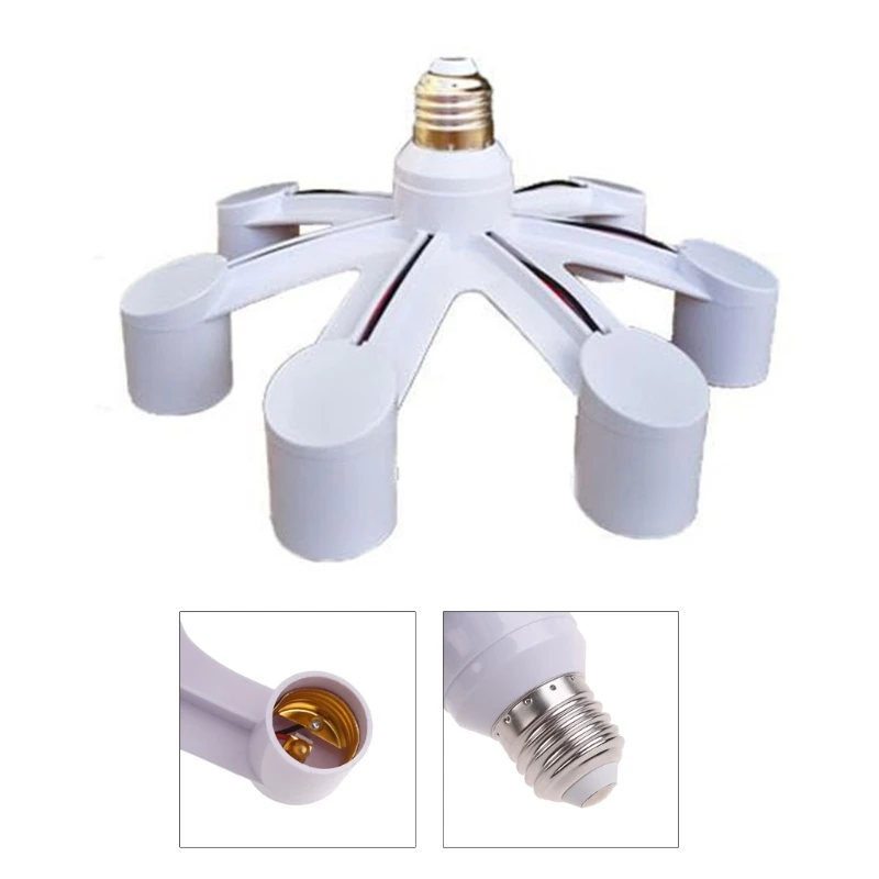 Elastyczny adapter do gniazdka elektrycznego, konwerter podstawy E26/E27, statek rotacyjny i do gięcia