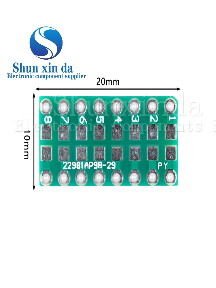 10 SZTUK 0402 0603 0805 do DIP PCB Transfer Board DIP Pin Board Pitch Capacitance Resistance Adapter plate Conversion board