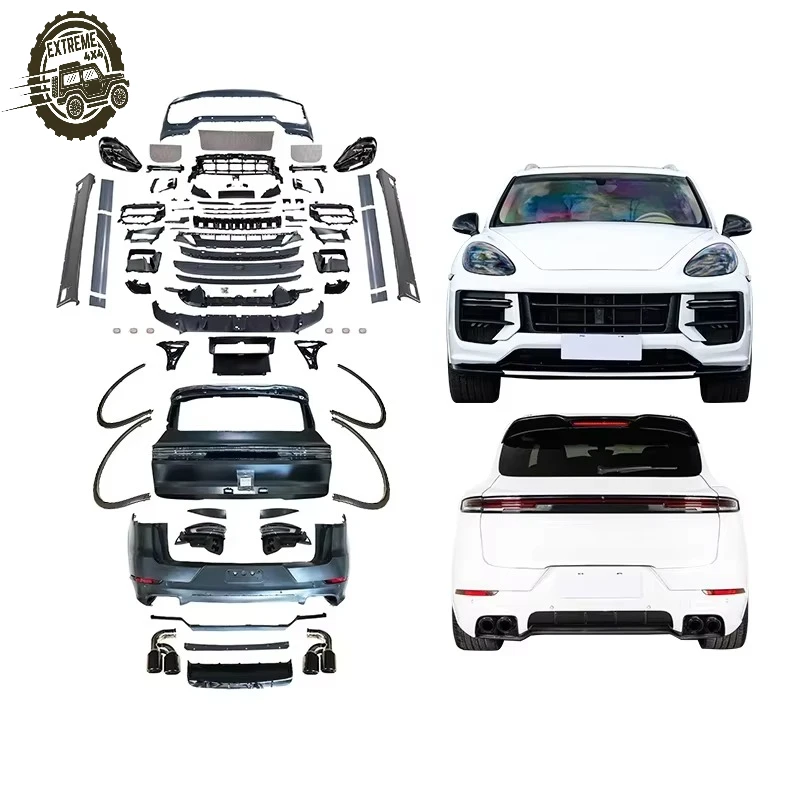 Kit de Actualización de Carrocería 2011-2017, Kits de Carrocería Turbo GT 2024 para Autos, Parachoques Trasero 2023, Faro Delantero LED para Porsche Cayenne