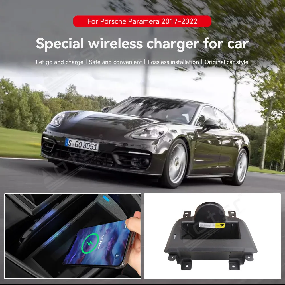 

For Porsche Paramera 2017 2018 2019 2020 2021 2022 Car Wireless Charger Mobile Phone Charger Fast Charging Holder