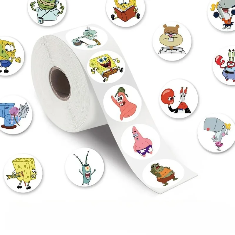 200PCS Cartoon Cute SpongeBob SquarePants Stickers Notebook Phone Case Water Cup Luggage Guitar Decoration Stickers Wholesale